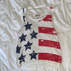 American Flag 🇺🇸 sweater tank top